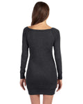 Women's Lightweight Sweater Dress - Heather Dark Gray