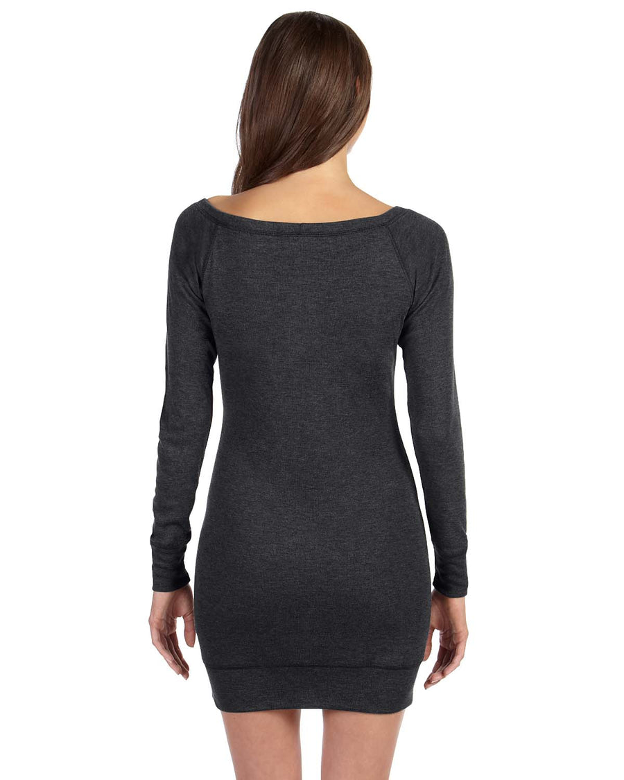 Women's Lightweight Sweater Dress - Heather Dark Gray