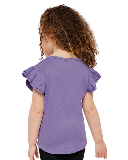 Toddler Flutter Sleeve T-Shirt - Lavender