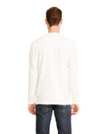 Unisex Sueded Long-Sleeve Crew - White
