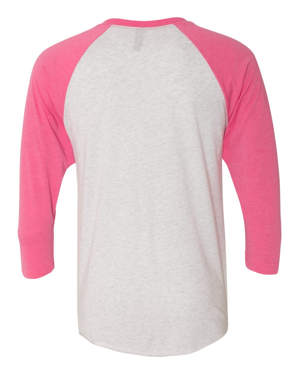 Unisex Triblend 3/4-Sleeve Raglan - Vintage Pink / Heather White