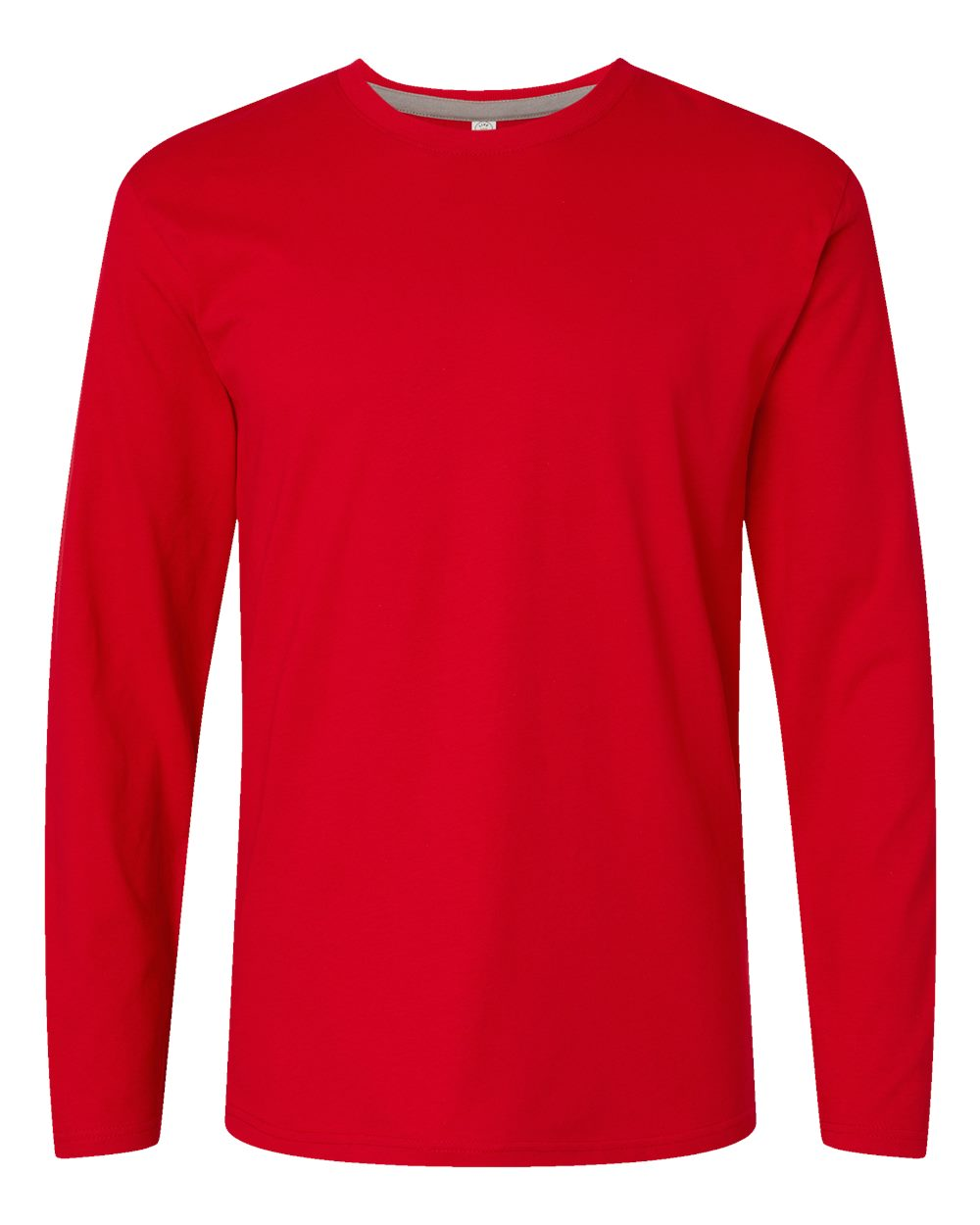 Forward Shoulder Long Sleeve Fine Jersey Tee - Red / Titanium