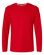 LAT 6918 - Forward Shoulder Long Sleeve Fine Jersey Tee - Red / Titanium