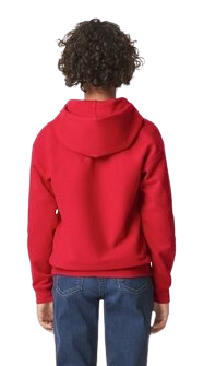 Youth Softstyle Midweight Fleece Hoodie - Red