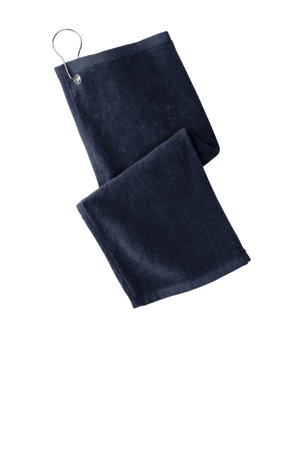 Grommeted Hemmed Towel - Navy