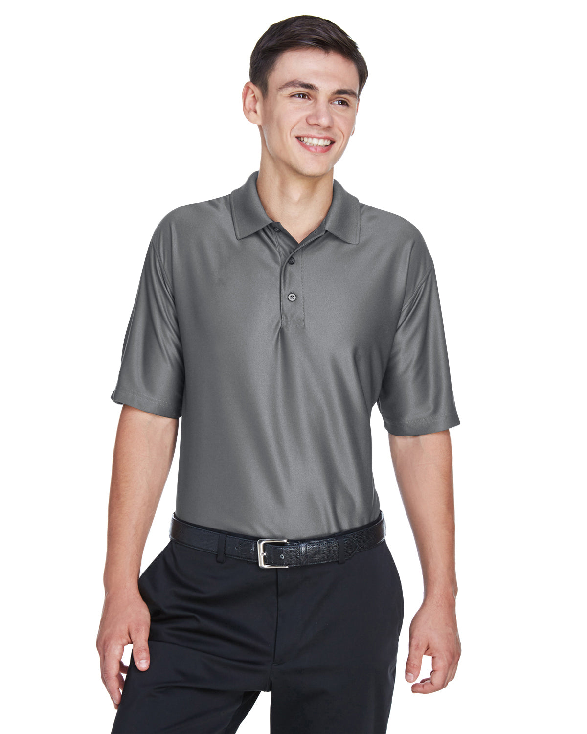Men's Cool & Dry Elite Performance Polo - Charcoal