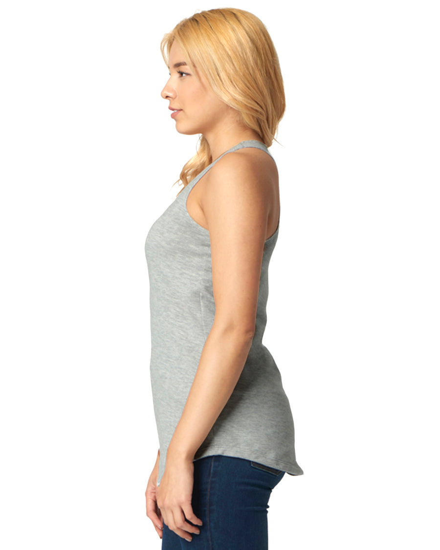 Women's French Terry Racerback Tank - Heather Gray