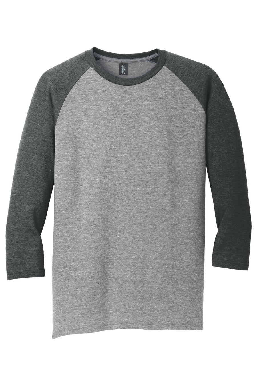 Unisex Perfect Tri 3/4-Sleeve Raglan - Black Fr / Gray French
