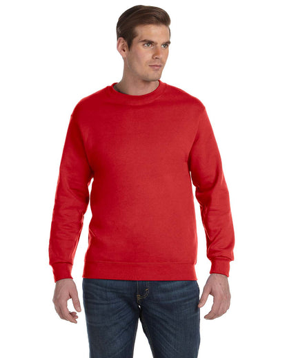 Unisex DryBlend® 50/50 Fleece Crew - Red
