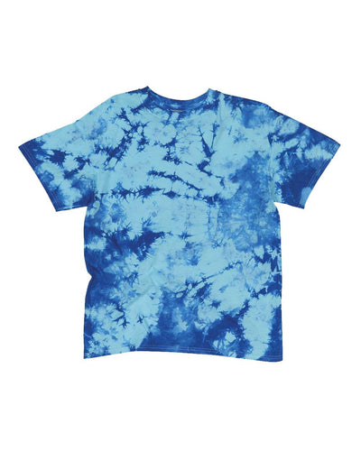 Crystal Tie Dye T-Shirt - Cobalt / Soft Turquoise