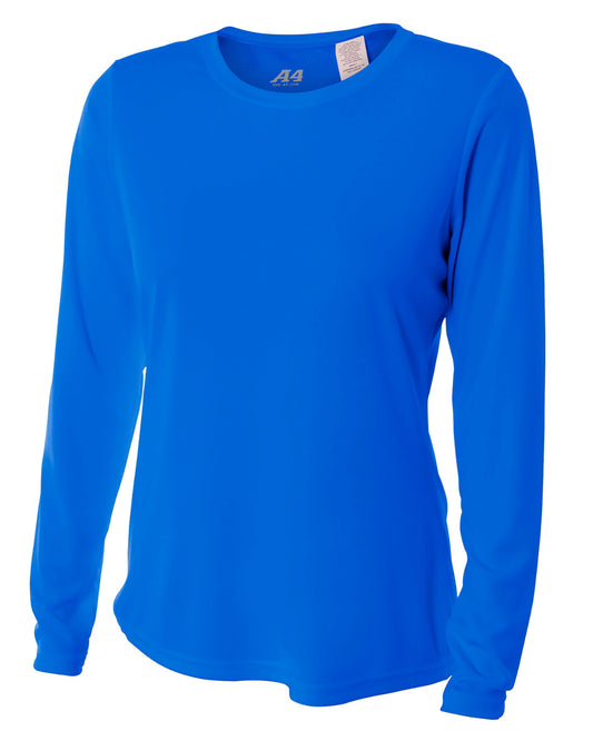 Women's Long Sleeve Cooling Performance Crew Shirt - Royal