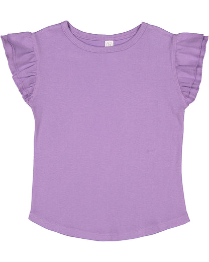 Toddler Flutter Sleeve T-Shirt - Lavender