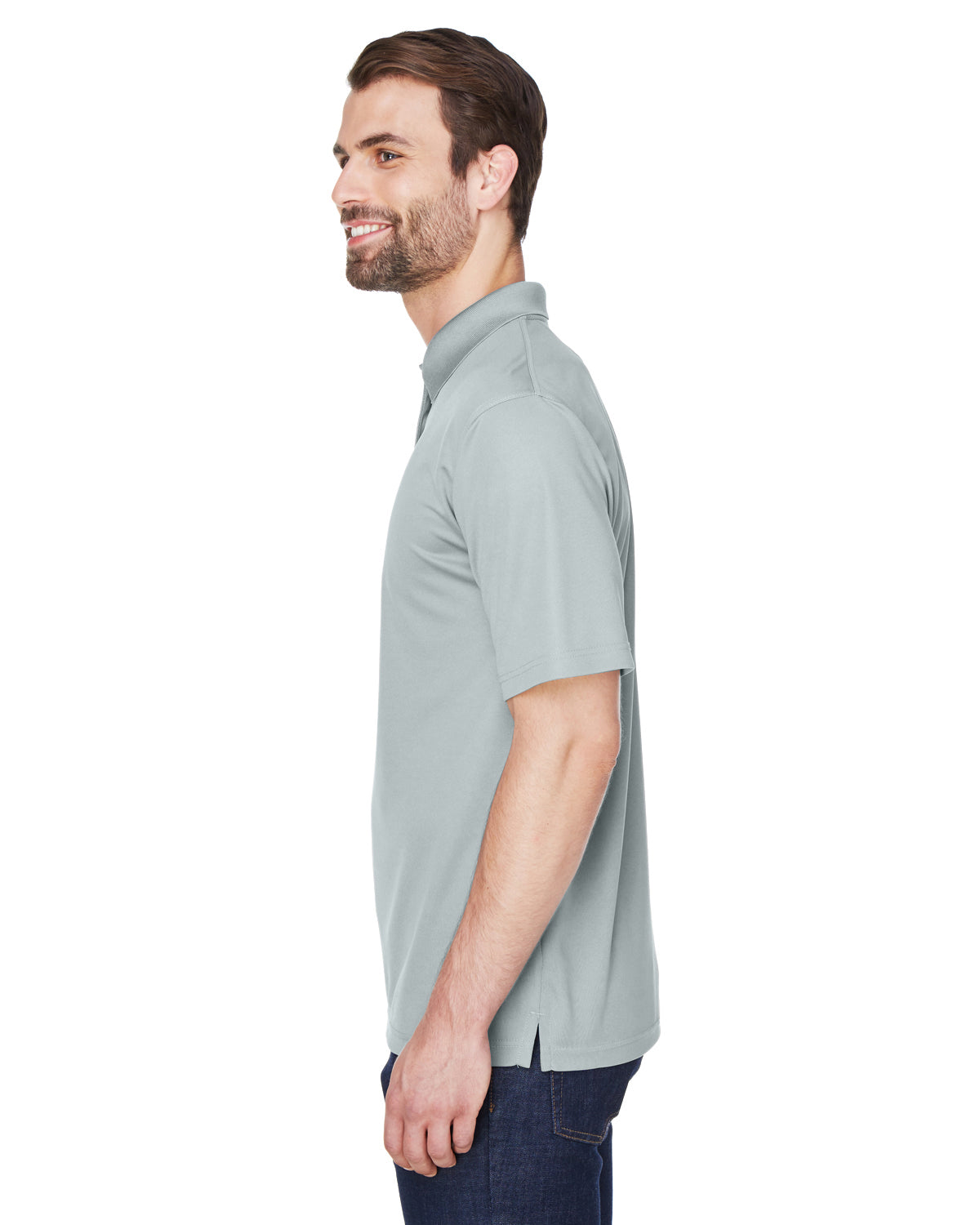 Men's Cool & Dry Mesh Piqué Polo - Silver
