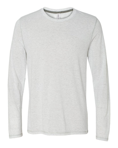 Long Sleeve Triblend T-Shirt - White Heather Triblend
