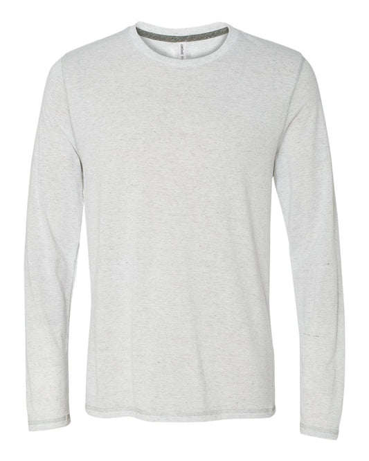 Long Sleeve Triblend T-Shirt - White Heather Triblend