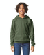 Gildan SF500B - Youth Softstyle Midweight Fleece Hoodie - Military Green