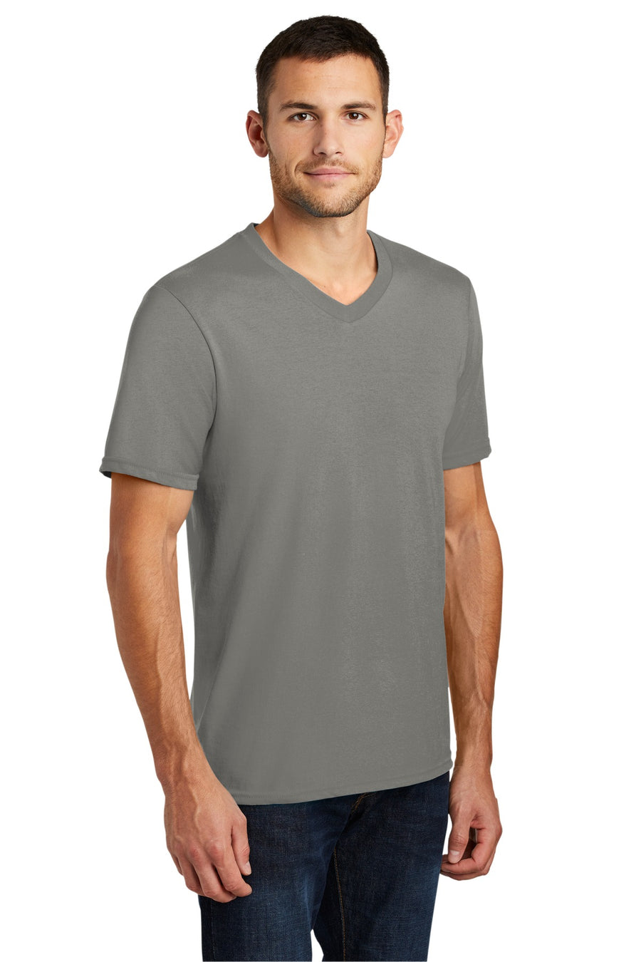 Unisex Very Important Tee V-Neck - Gray