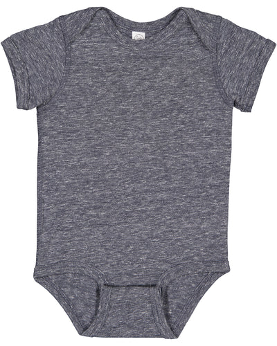 Infant Harborside Melange Bodysuit - Navy Melange