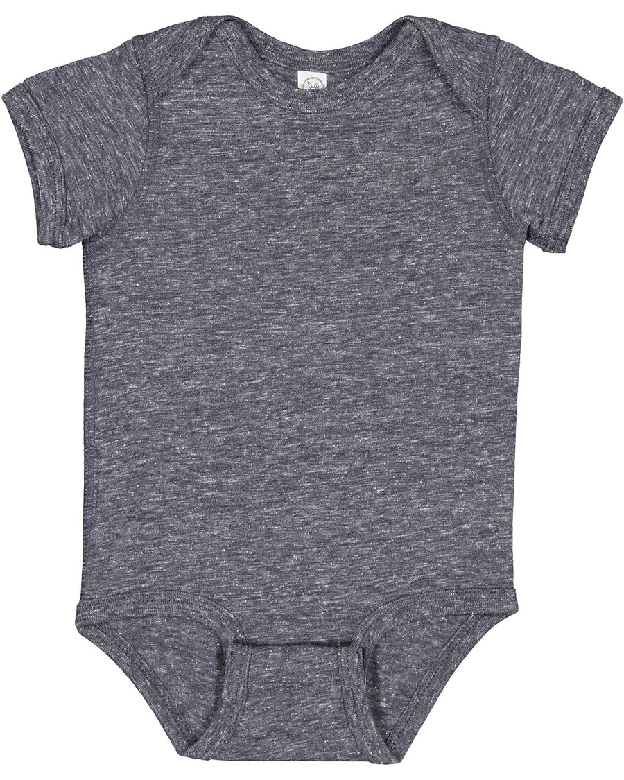 Infant Harborside Melange Bodysuit - Navy Melange