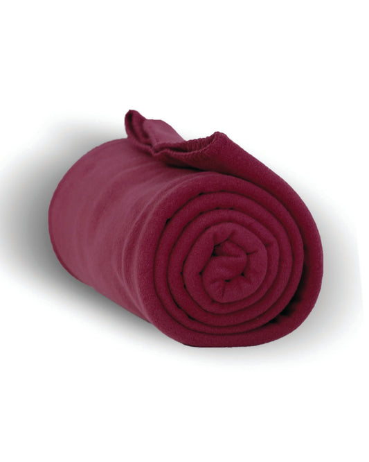 Fleece Throw - Burgundy