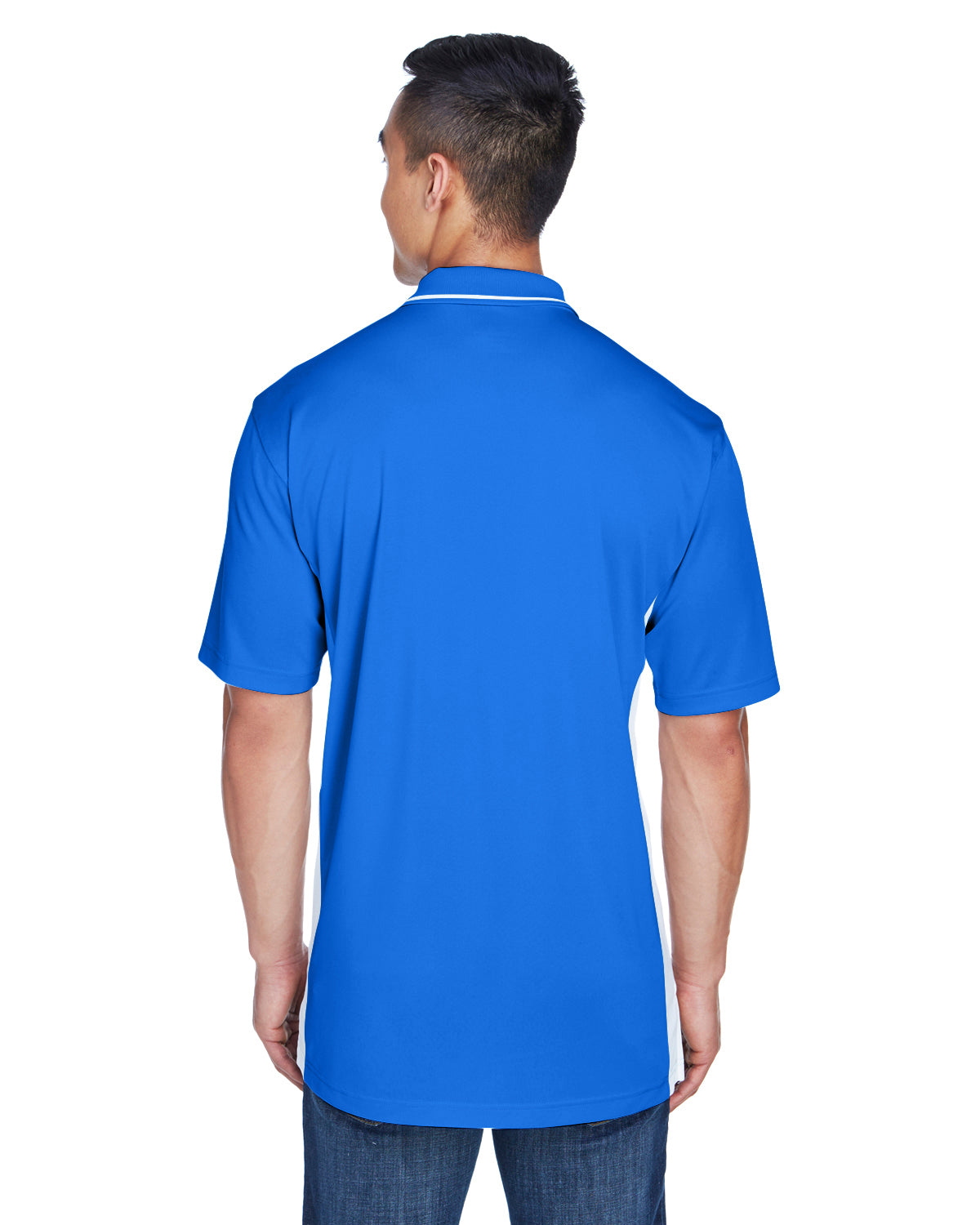 Men's Cool & Dry Sport Two-Tone Polo - Royal / White