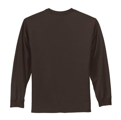 Unisex Long Sleeve Essential Tee - Dark Chocolate Brown