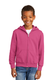 Port & Company PC90YZH - Youth Core Fleece Full-Zip Hoodie - Sangria