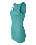 Women's Sheer Mini Rib Tank - Teal