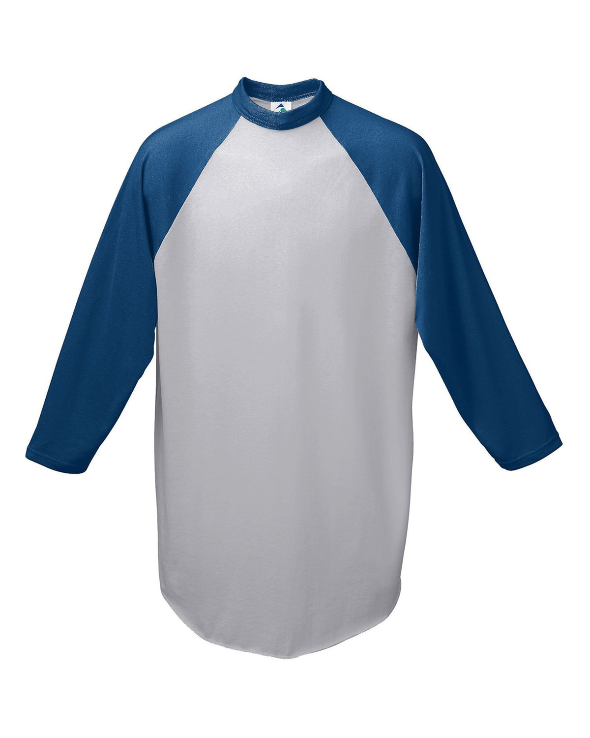 Youth Three-Quarter Sleeve Baseball Jersey - Athletic Heather / Navy