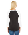 Women's Baseball T-Shirt - Black / White
