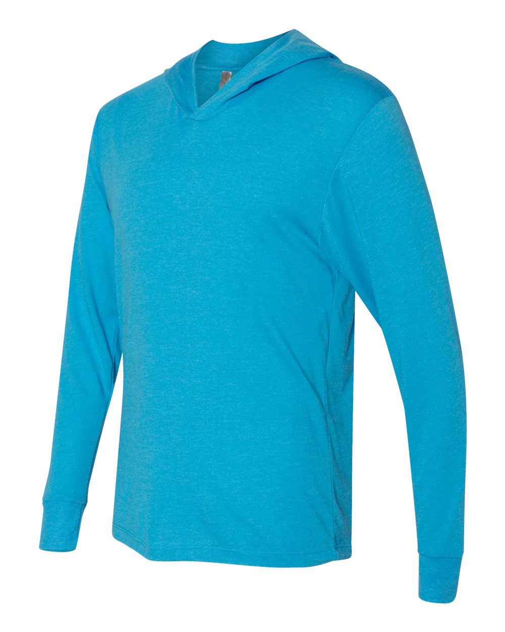 Unisex Triblend Long-Sleeve Hoodie - Vintage Turquoise
