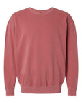 Unisex Lighweight Cotton Crewneck Sweatshirt - Crimson