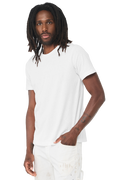 Unisex Heather CVC T-Shirt - Solid White Blend