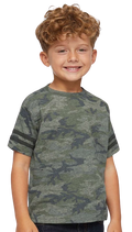 Toddler Football T-Shirt - Vintage Camo / Vintage Smoke