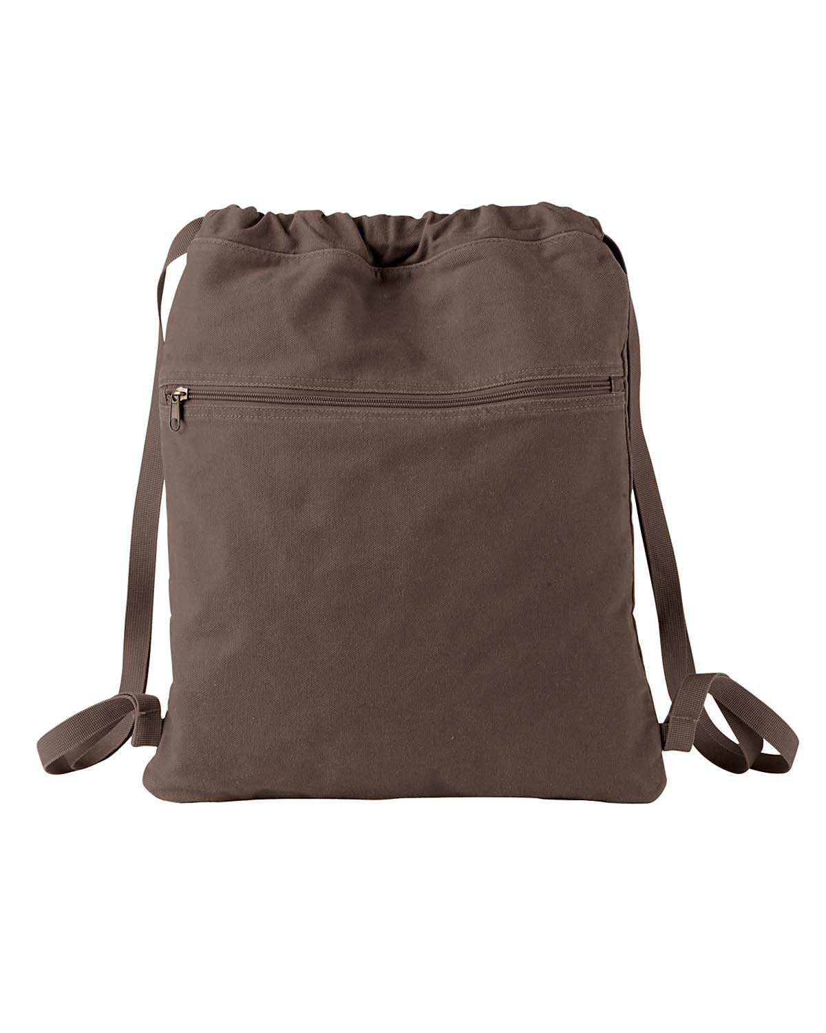 Pigment-Dyed Canvas Cinch Sack - Java