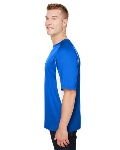 Men's Cooling Performance Color Blocked T-Shirt - Royal / White