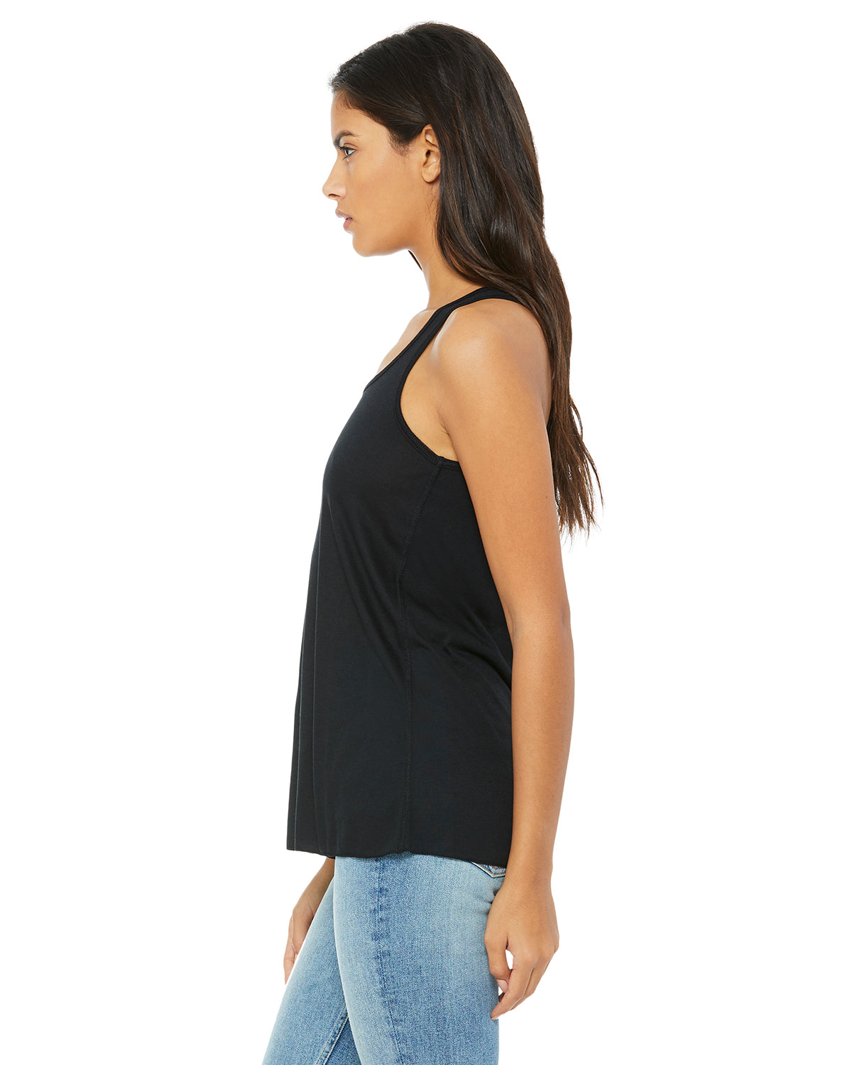 Women's Flowy Racerback Tank - Black