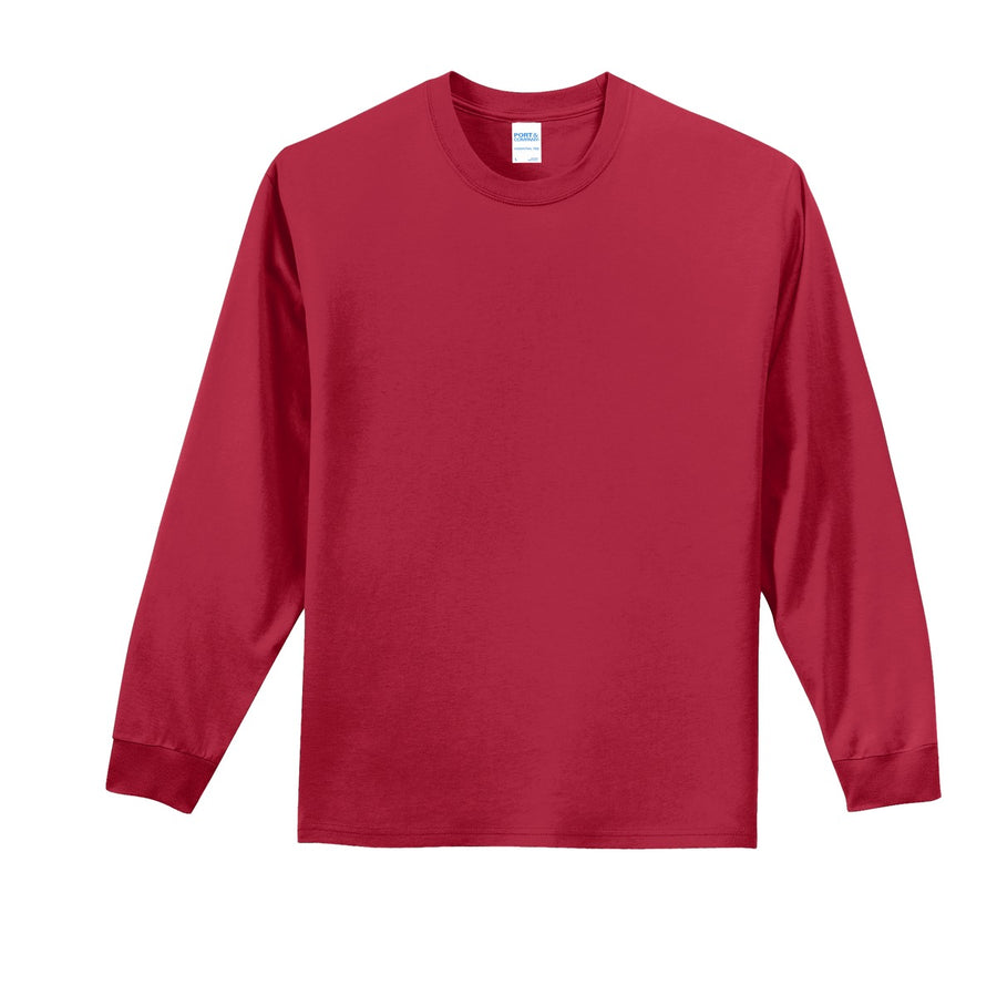 Unisex Long Sleeve Essential Tee - Red
