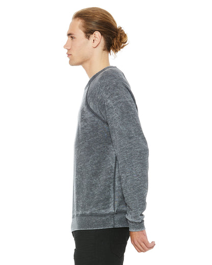 Unisex Sponge Fleece Raglan Sweatshirt - Gray Acid Fleece