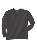 Youth Ultra Cotton® 6 oz. Long-Sleeve T-Shirt - Charcoal
