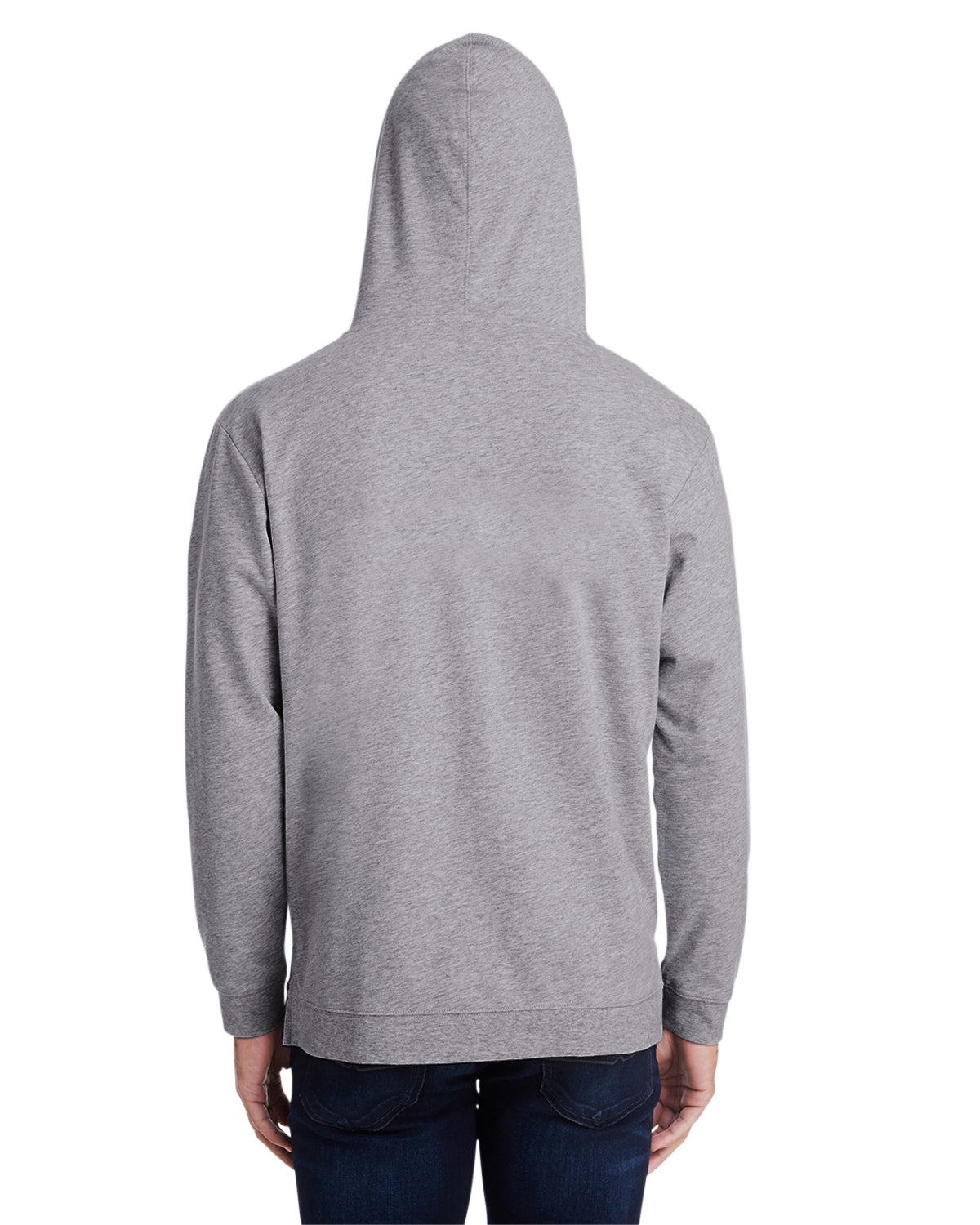 Unisex Light Terry Hoodie - Heather Graphite