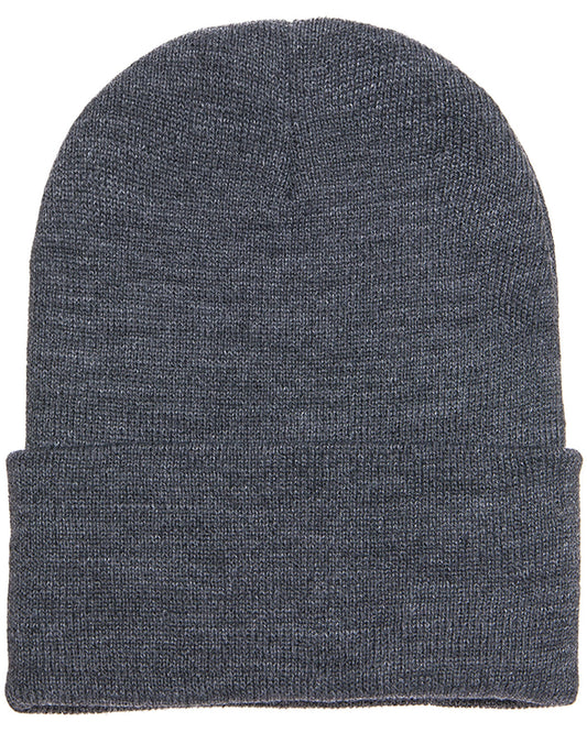 Unisex Cuffed Knit Beanie - Dark Gray