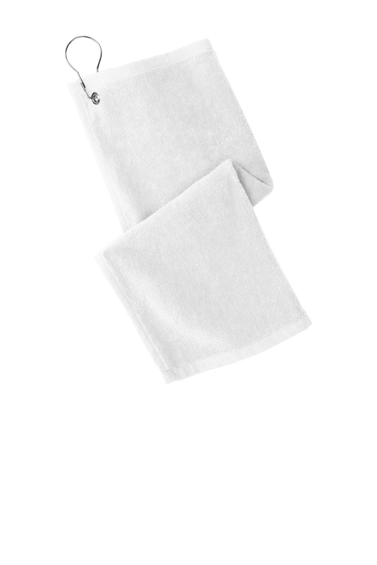 Grommeted Hemmed Towel - White