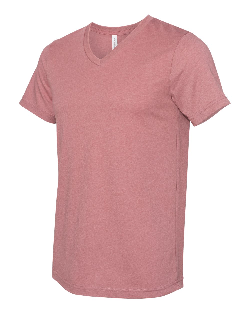 Unisex Jersey Short-Sleeve V-Neck T-Shirt - Heather Mauve