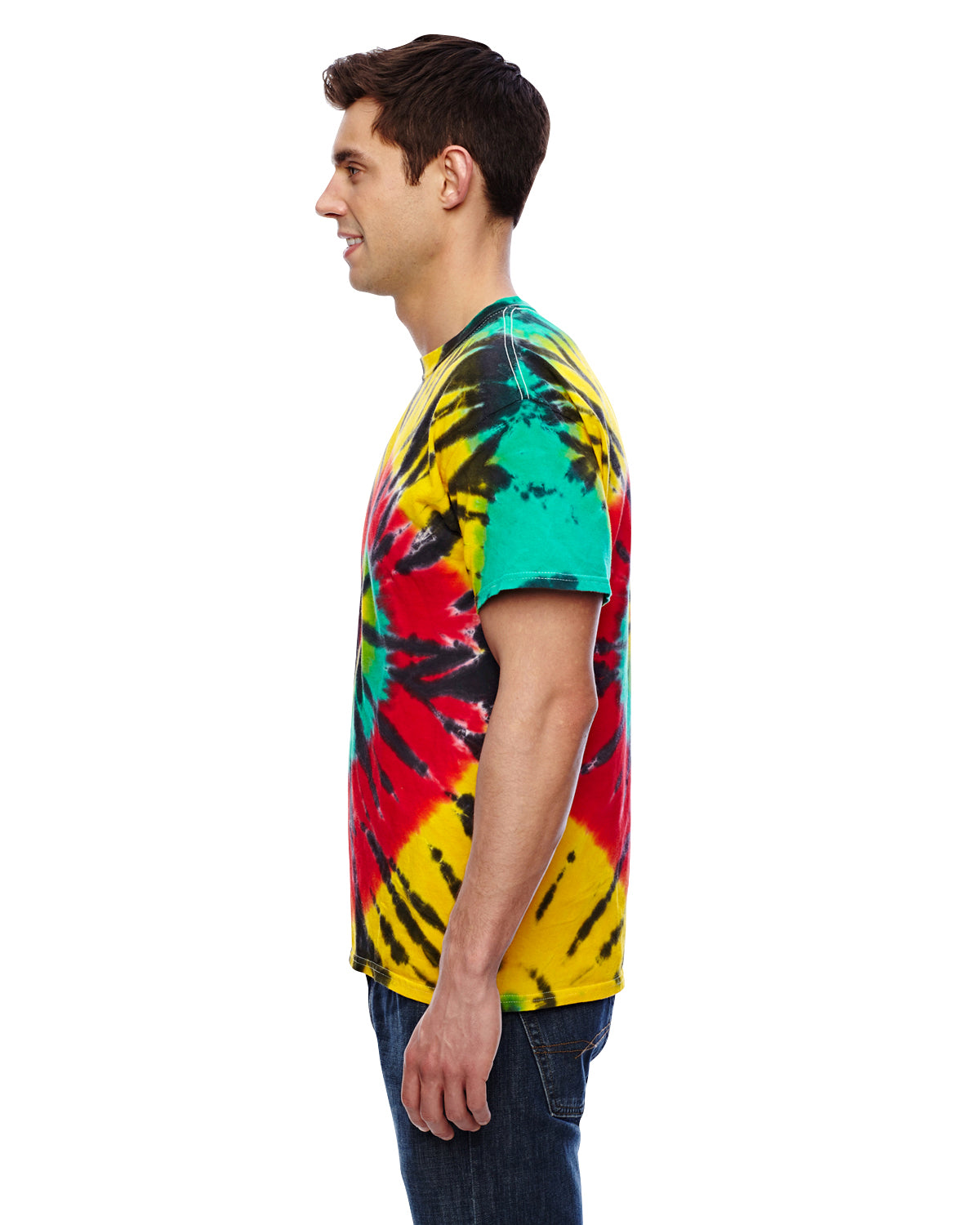 Unisex 100% Cotton T-Shirt - Rasta Web