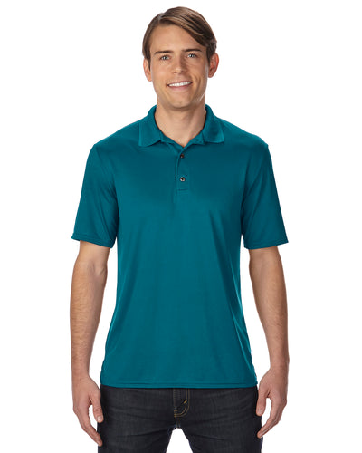 Unisex Performance® Jersey Polo - Marble Galapagos Blue
