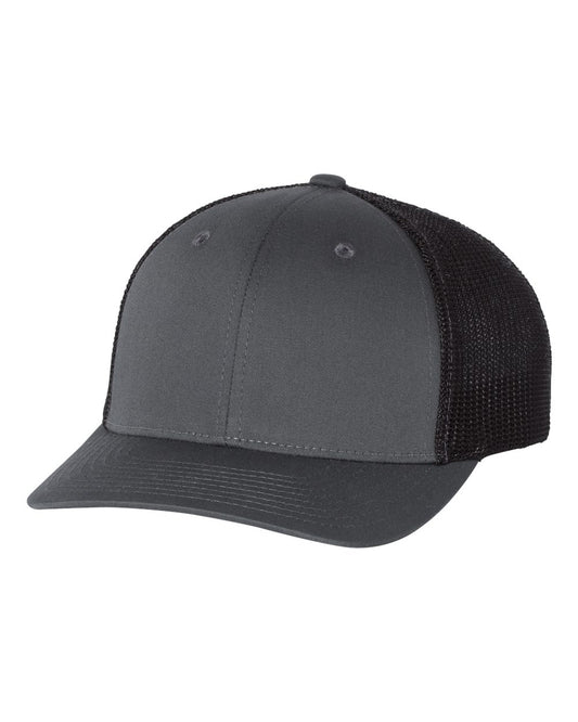 Fitted Trucker with R-Flex - Charcoal / Black