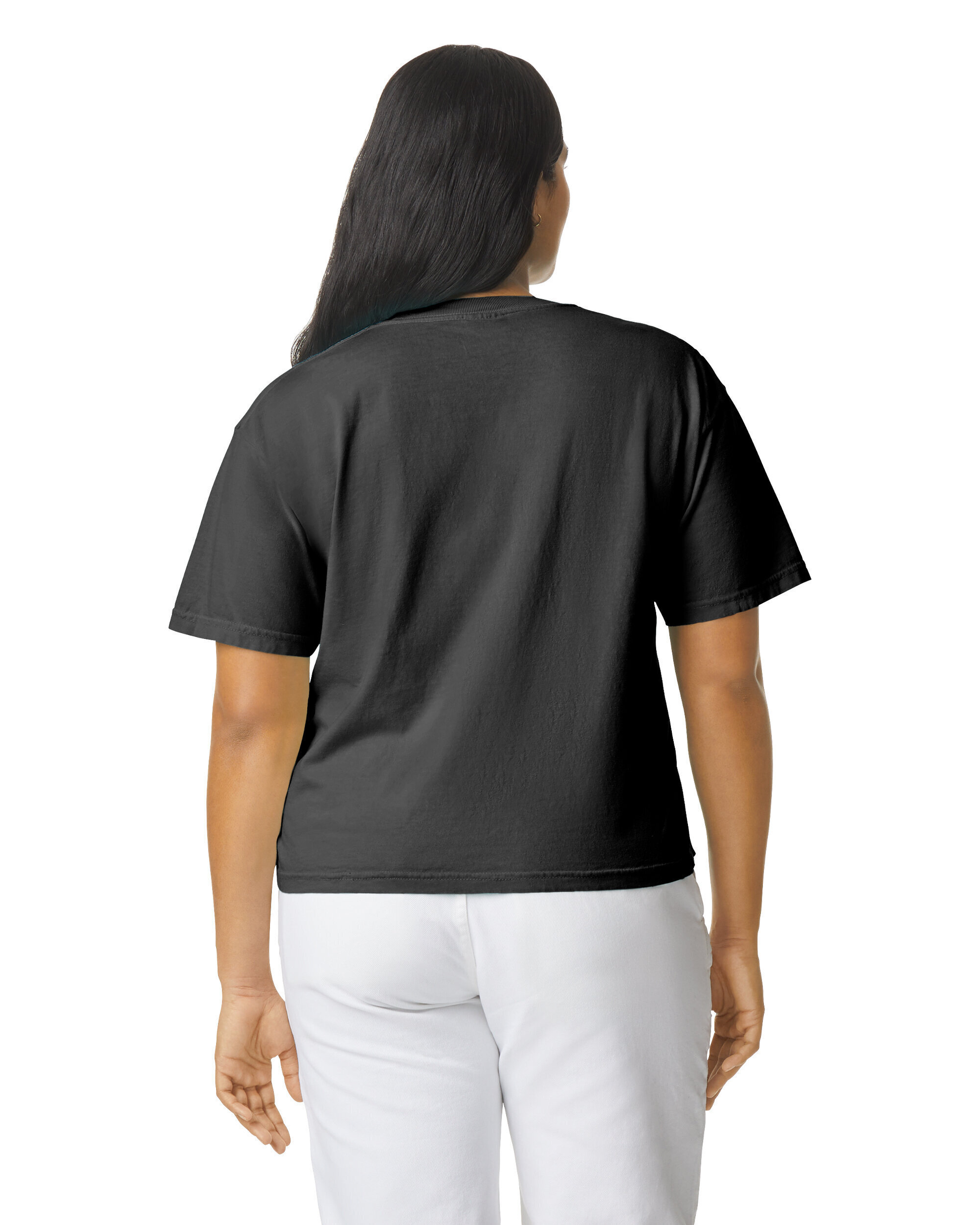 Heavyweight Women's Boxy Tee - Black