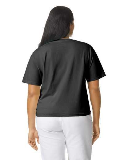 Heavyweight Women's Boxy Tee - Black
