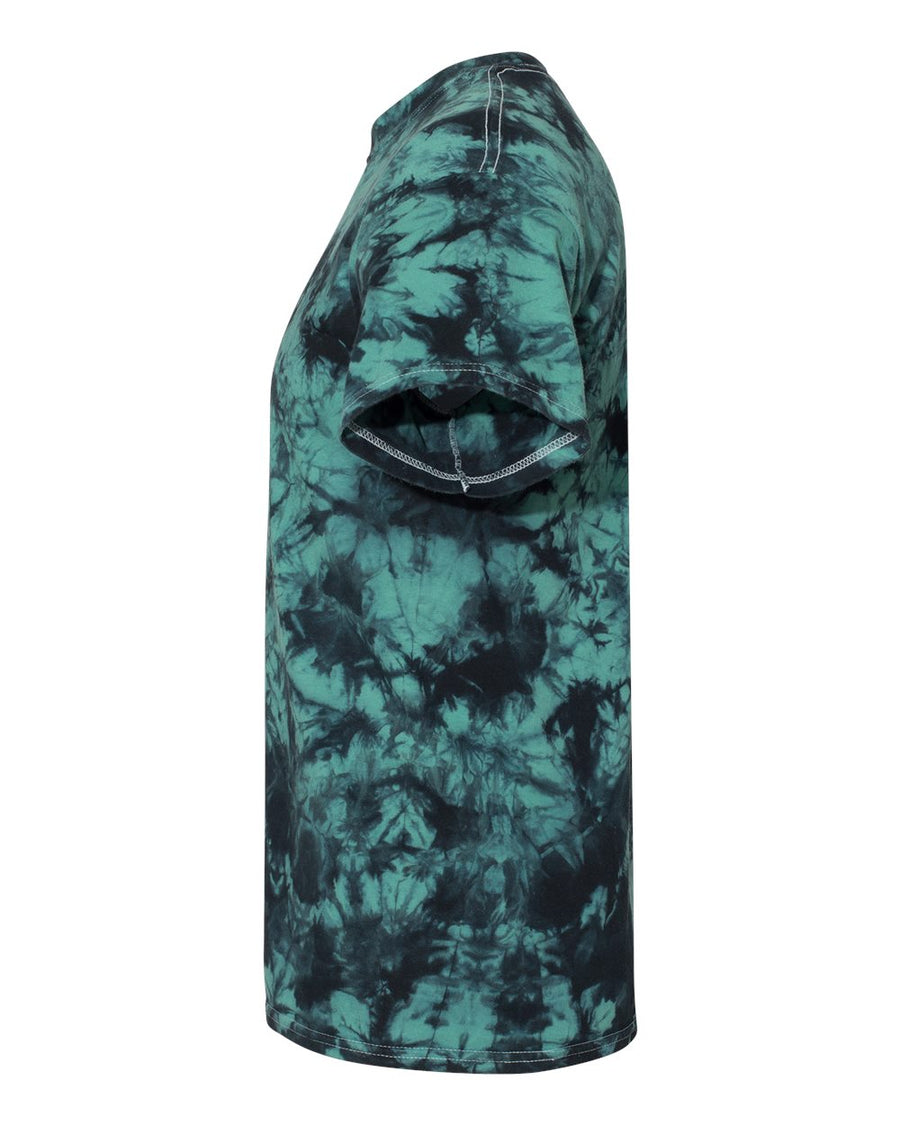 Crystal Tie Dye T-Shirt - Black / Teal